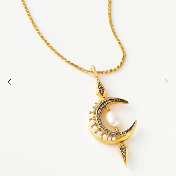 Missoma Jewelry - Missoma Harris Reed Necklace Crescent Moon 🌙